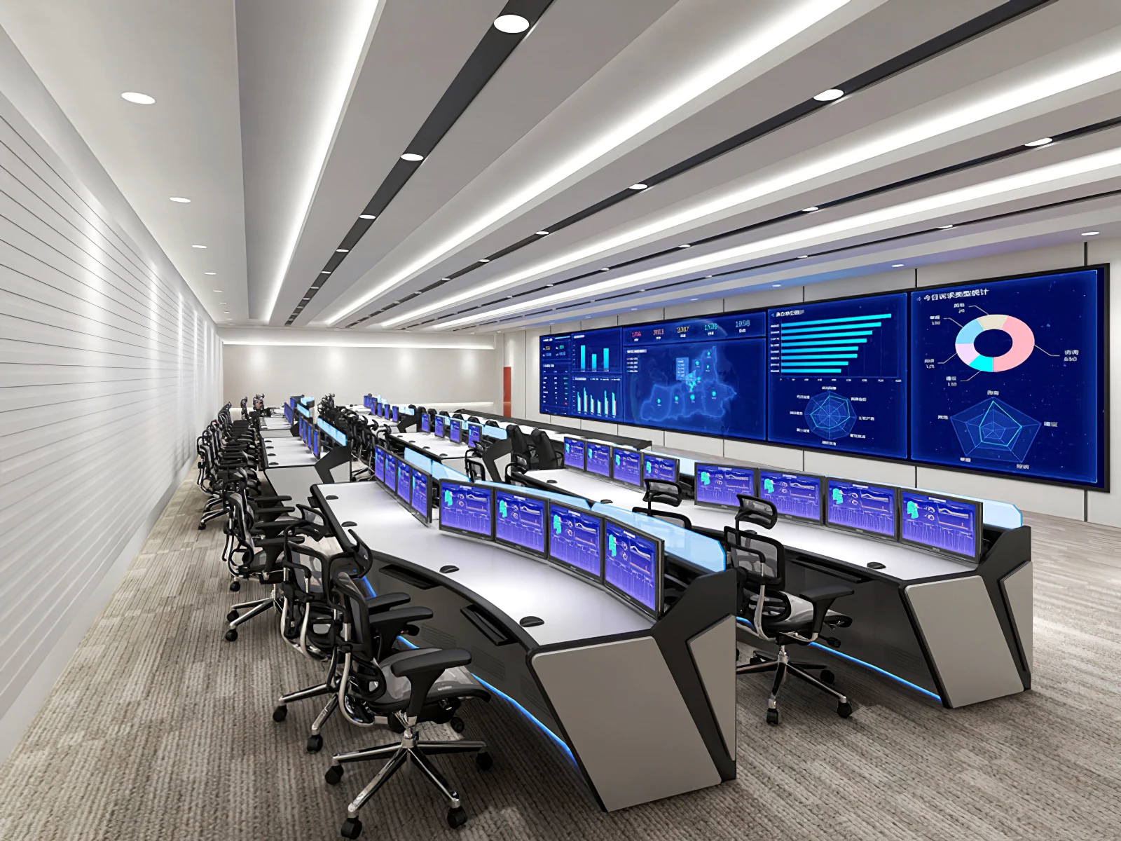 Factory Outlet Customized Security Command Room Console Table