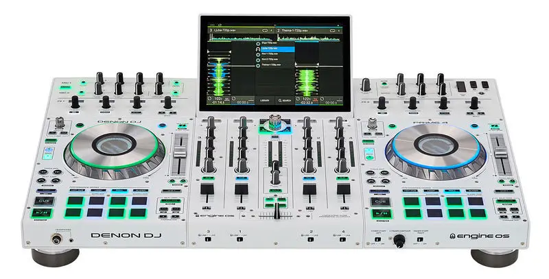 Лидер продаж Denon DJ Prime 4 белый специальный выпуск w/ UDG U 8310 BL