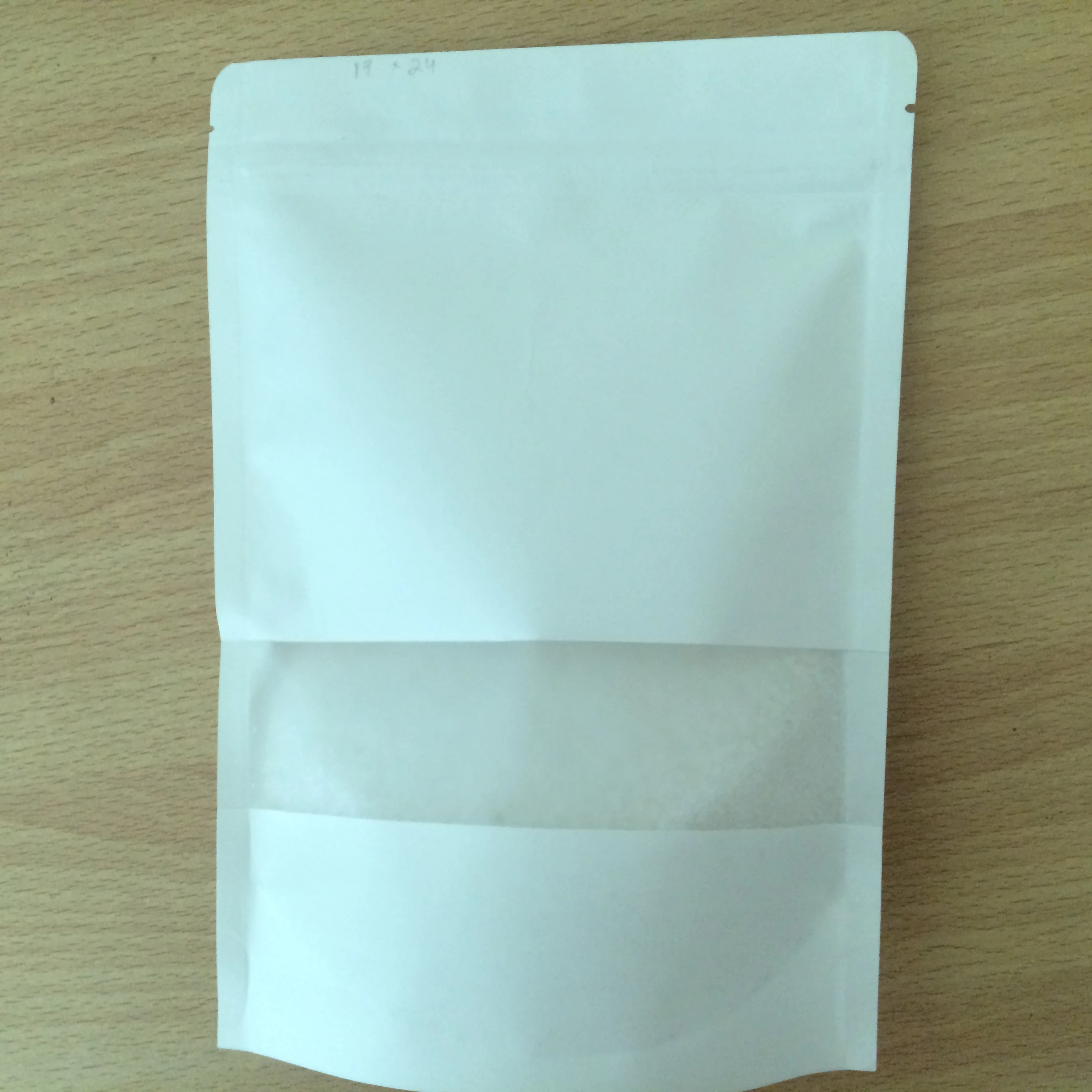 
 Natural Himalayan White Edible Salt 20 - 50 mesh (800 grams white kraft paper pouch packing)  