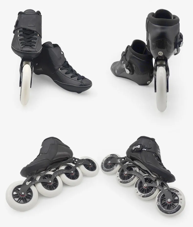 
Brand Skataing Shoes pu Wheels 100/110/125mm Carbon Fiber Speed Roller Skates Inline Professional 