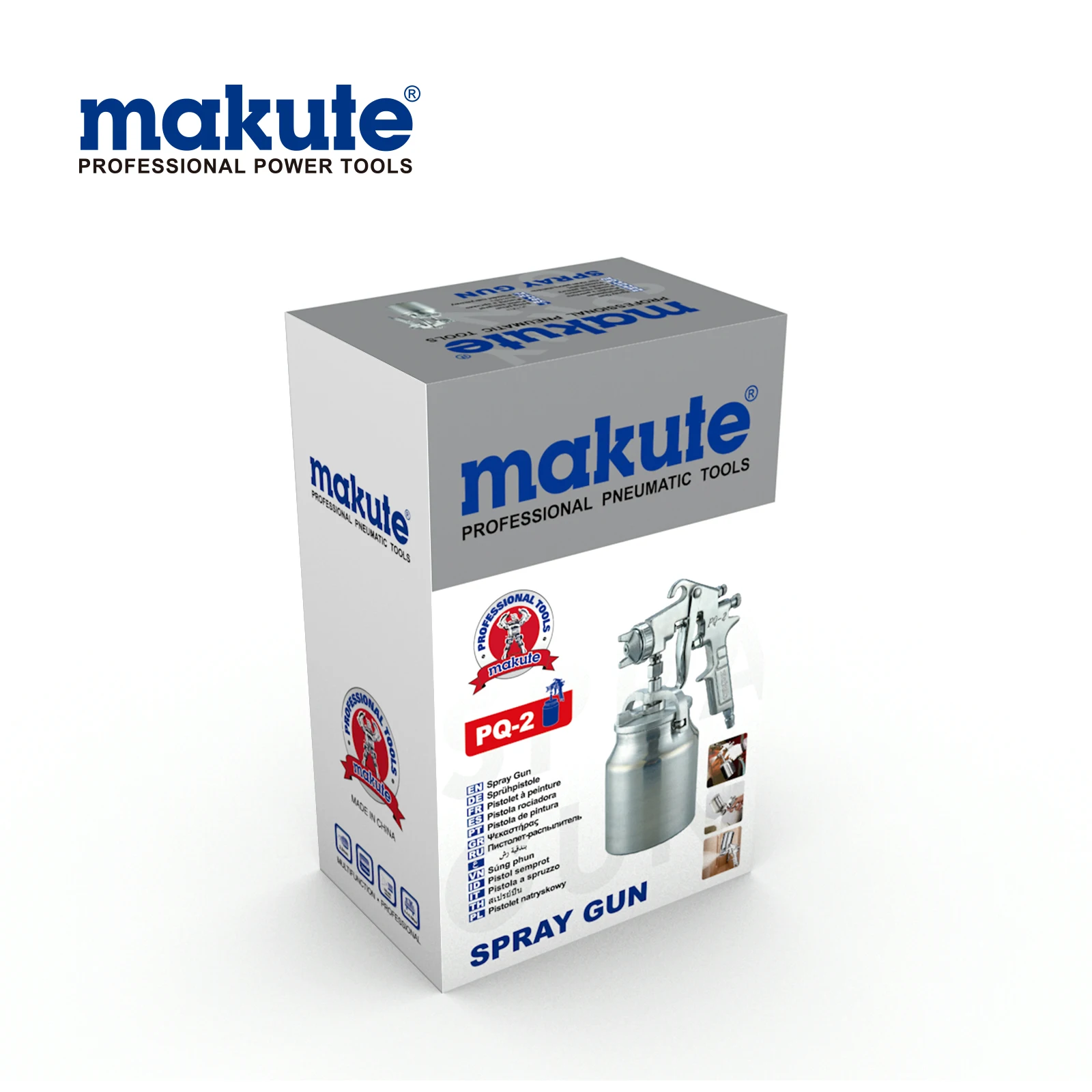 Пневматический краскопульт Makute W71S для дезинфекции воды 600 мл