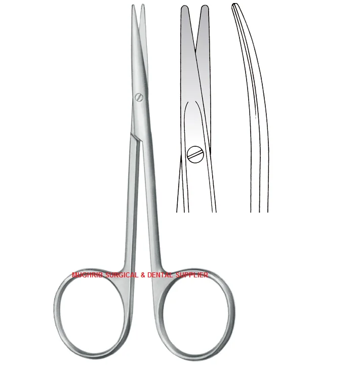 Тонкие операционные ножницы косоглазие тупые прямые 11 см хирургические инструменты производитель и экспортер
