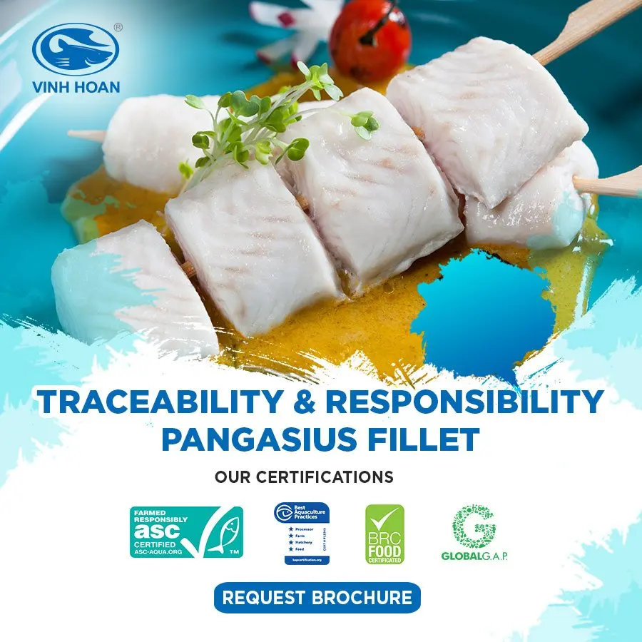 Frozen fish fillet. Frozen/ Breaded Fish Fillets suppiler.  Freshwater fish pangasius fillet from Vietnam.