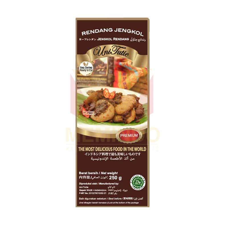 Vegetarian Rendang vegan ready to eat best seller factory price wholesales rendang paste beef