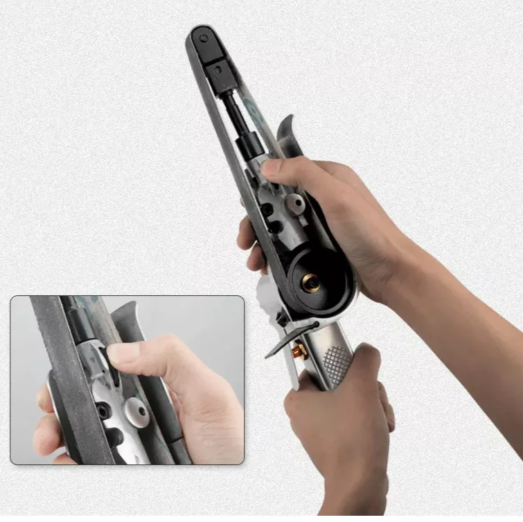 360 adjustable angle compact 3/8 belt sander Offset handle angle for greater access to difficult to reach panels to Isle of Man