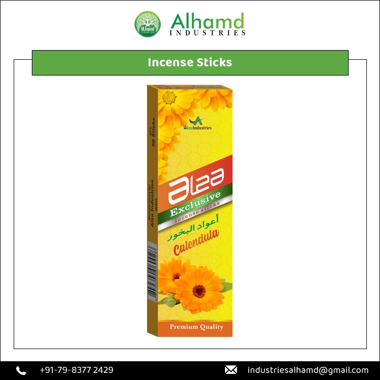 India Origin Manufacturer of Highest Selling 100% Handmade Organic Perfume Aromatic Incense Sticks for Bulk Buyers