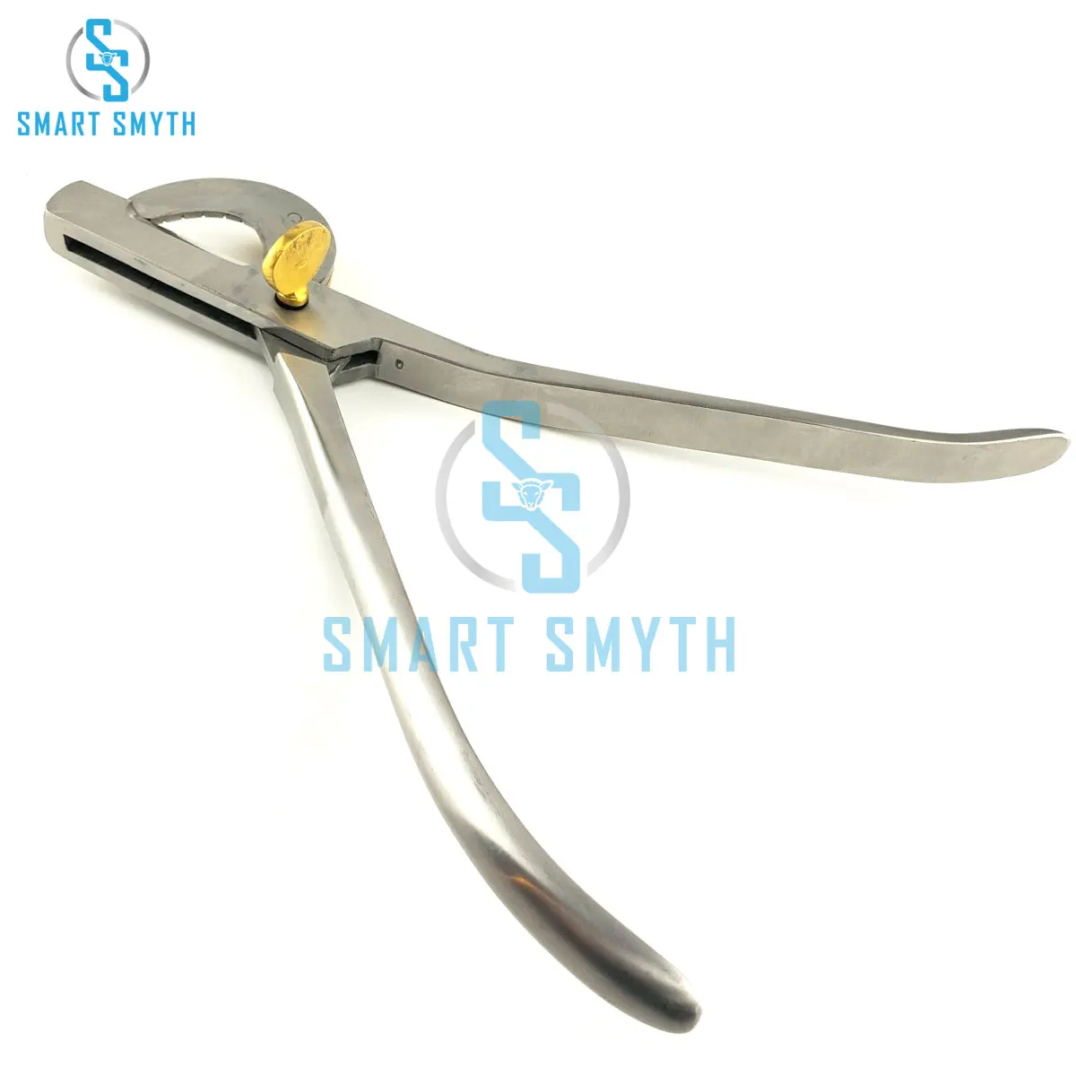 Tail Docking Emasculator 12 Double Crush Castration Veterinary Gold Tip & Key Veterinary Instruments