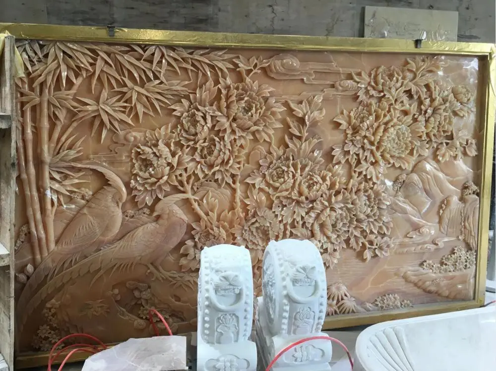 Натуральный оникс Камень розовый кварц птицы