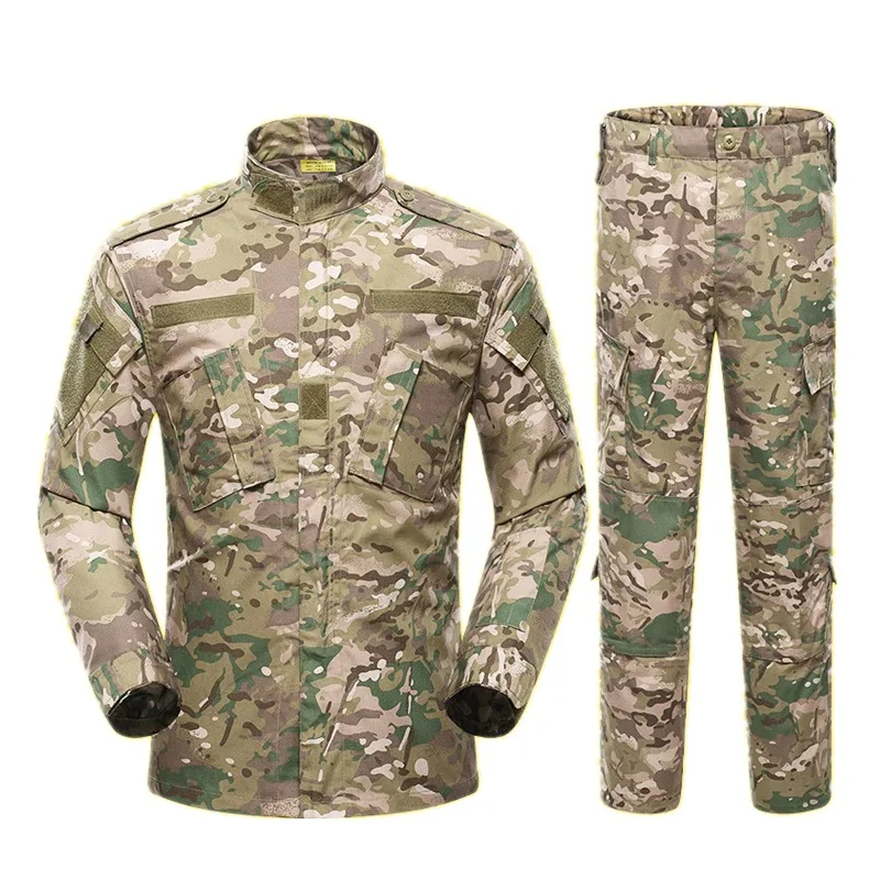 
Men Military Uniform Airsoft Camouflage Tactical Suit Camping Army Special Forces Combat Jcckets Pants Militar Soldier Clothes 