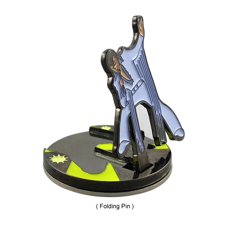 Custom Logo Folding Enamel Metal Magetic Ball Marker