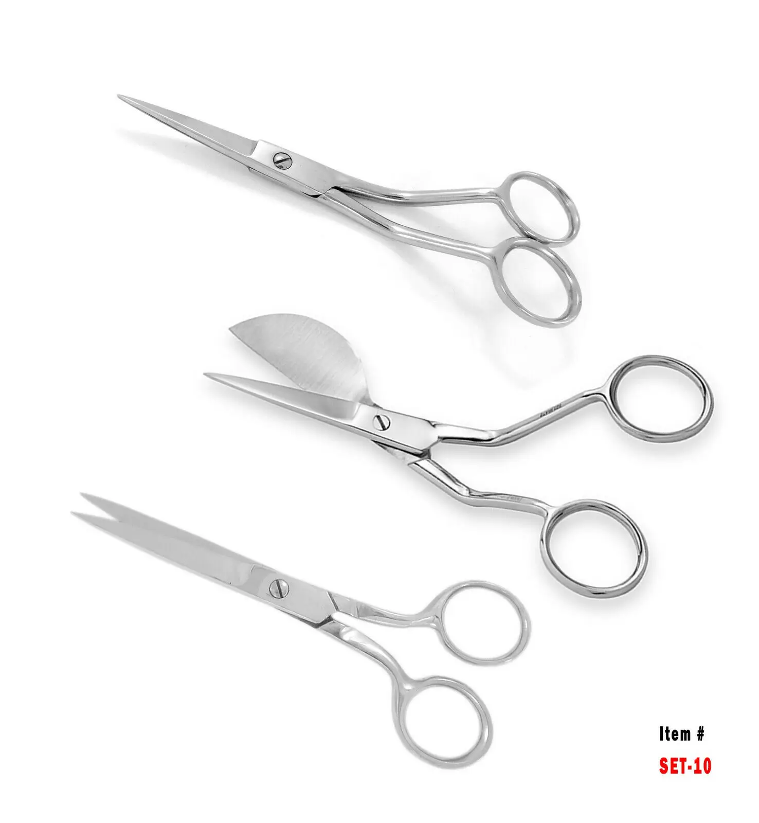 4.5 Inch stainless steel Embroidery Sewing Craft Shears gold plated stork scissors Fly Fishing Scissors Fish Scissors