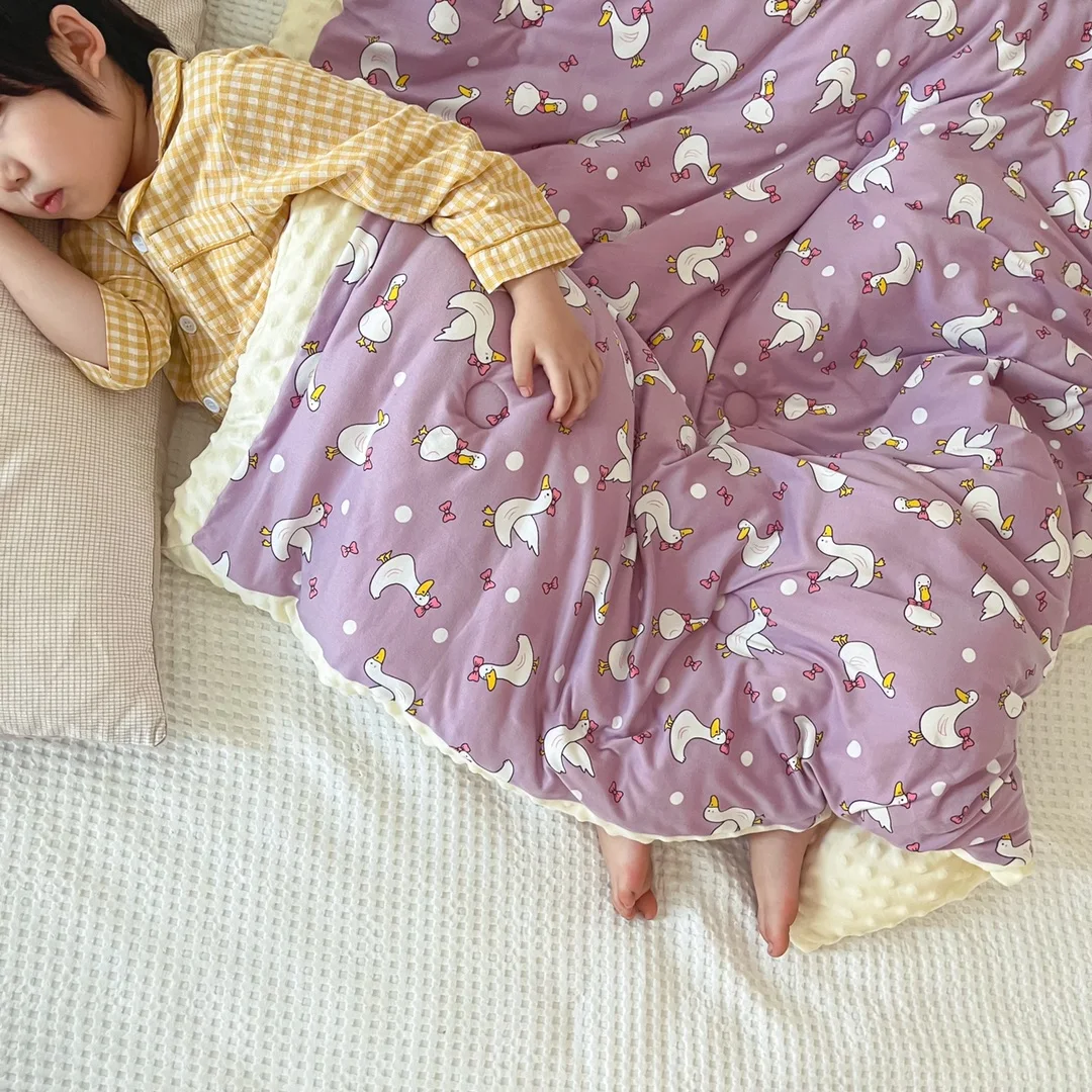 Double Sided Design kids soft bedroom quilts baby comforter quilt cover For Kids Babies Toddlers
