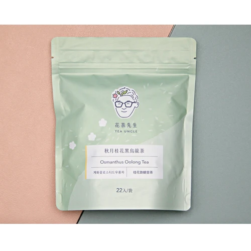 
High-Quality Taiwan Osmanthus Oolong Tea Herbal Flora Scented Tea in Pyramid Teabags Gift box 