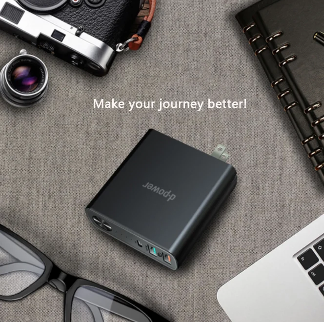 S28 Powerbank 5200 mAh QC3.0 Fast charger Mobile Power Bank with AC adapter