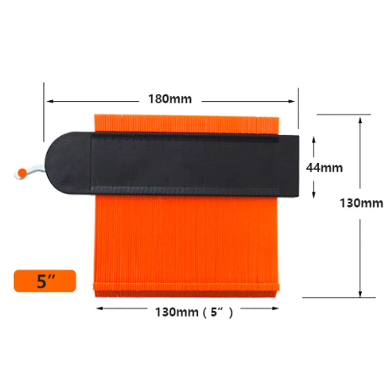 Best Selling  Contour Gauge 10 Inch And 5 Inch Measuring Plastic Contour Gauge Profile  Tool Set