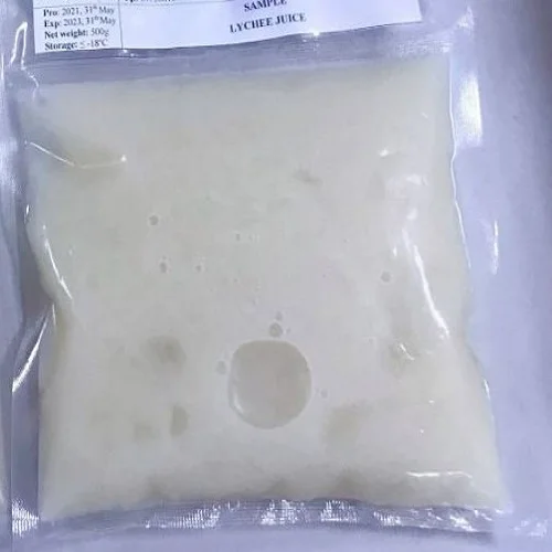 Sugar-Free Puree Product Sterilized Frozen Preserve Naturally Sweet Lychee Puree For Making Smoothies