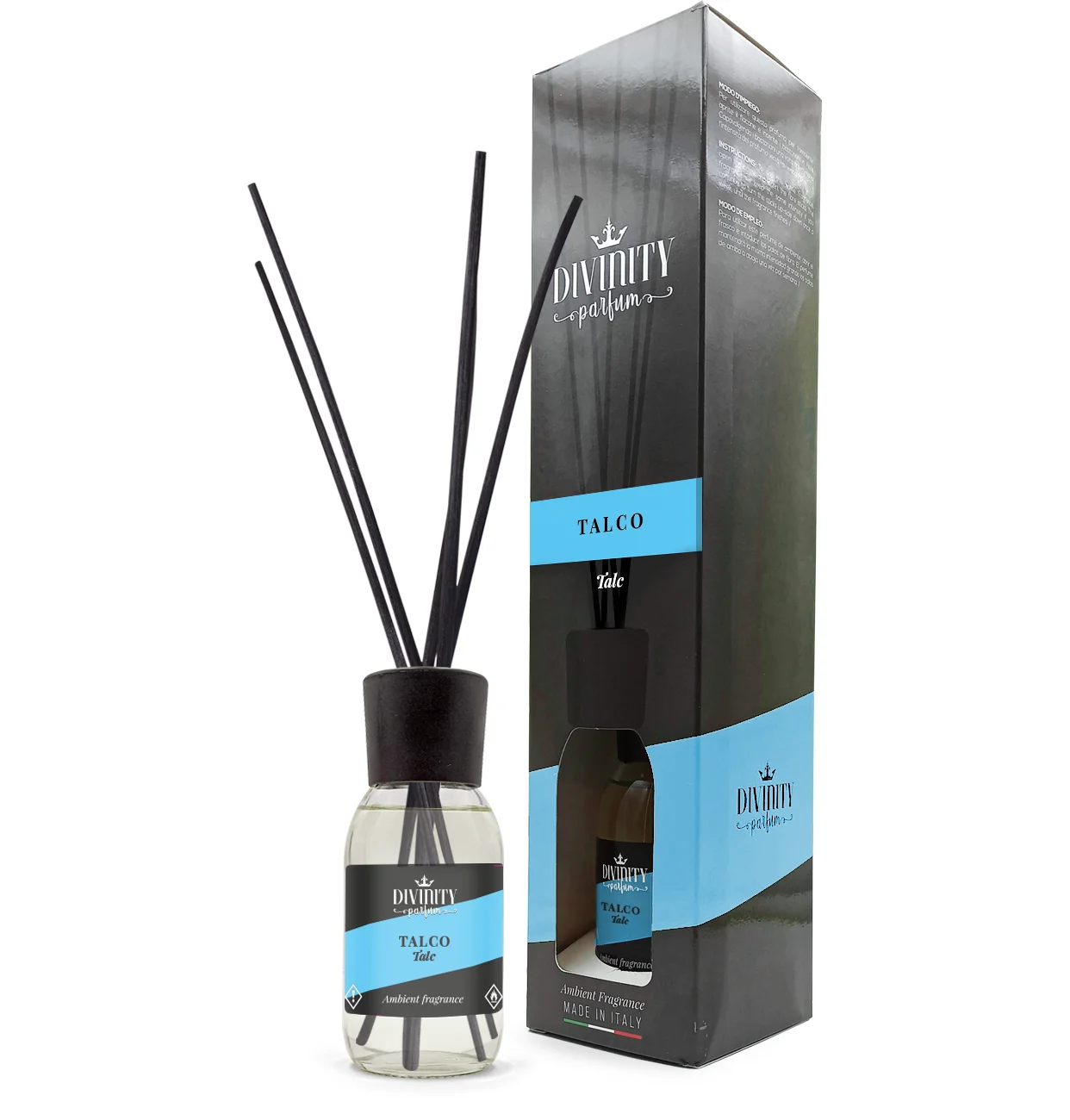 Top quality Italian reed diffuser Talc exclusive line fragrance 125ml for wholesale home fragrance
