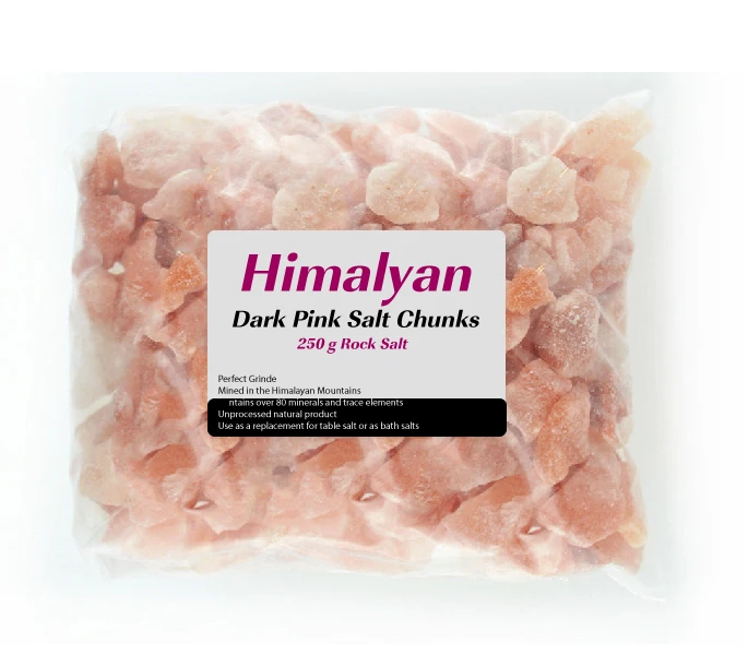 ГИМАЛАЙСКАЯ СОЛЬ темно-розового цвета размеры 2-3 см натуральная горная соль съедобная для приготовления пищи насыщенные натуральные минералы из Пакистана