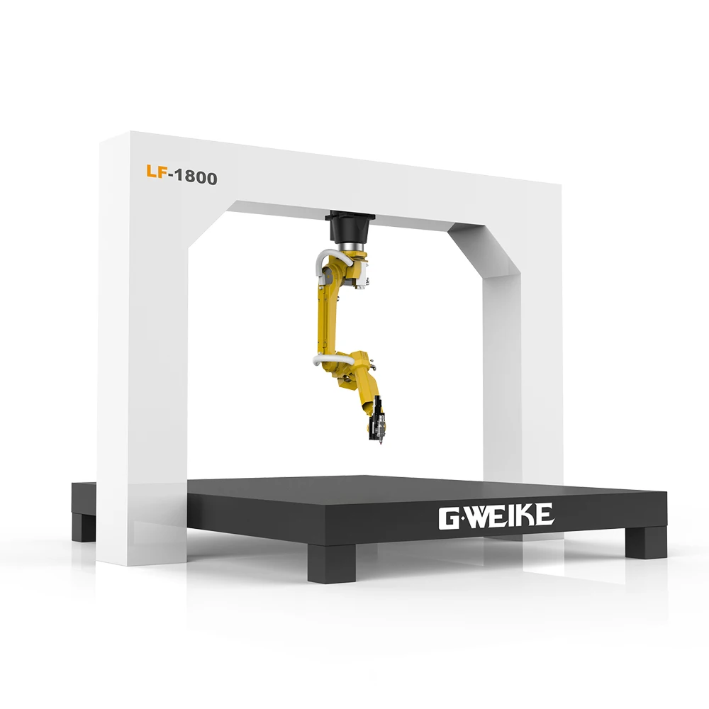 GWEIKE LW1800 robot automatic 5d fiber laser welding welder  machine fanuc