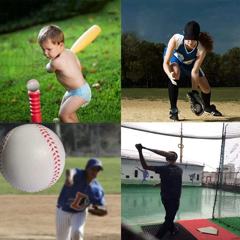  Белый бейсбольный мяч 2 75 дюйма тренировочные мячи для Софтбола спортивные командной игры