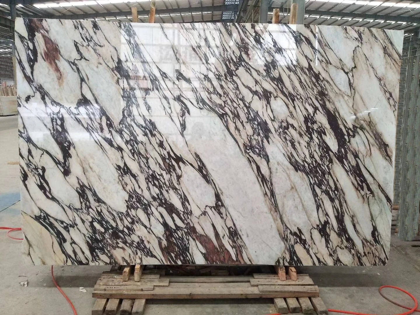 Luxury Italian Calacatta Violet Marble Purple Stone Slab Kitchen Countertop