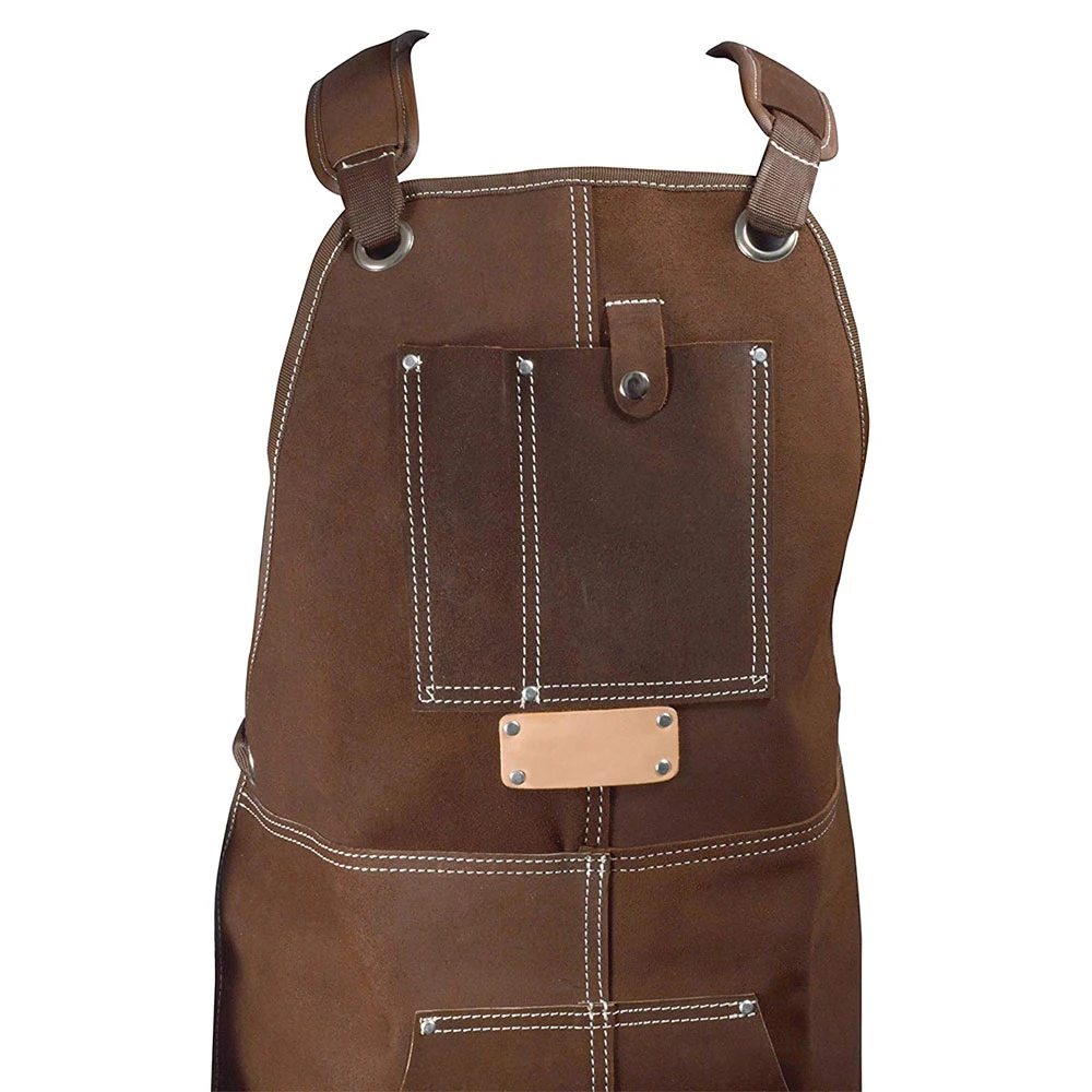High quality leather carpenter apron, BBQ leather baker apron, leather welding apron