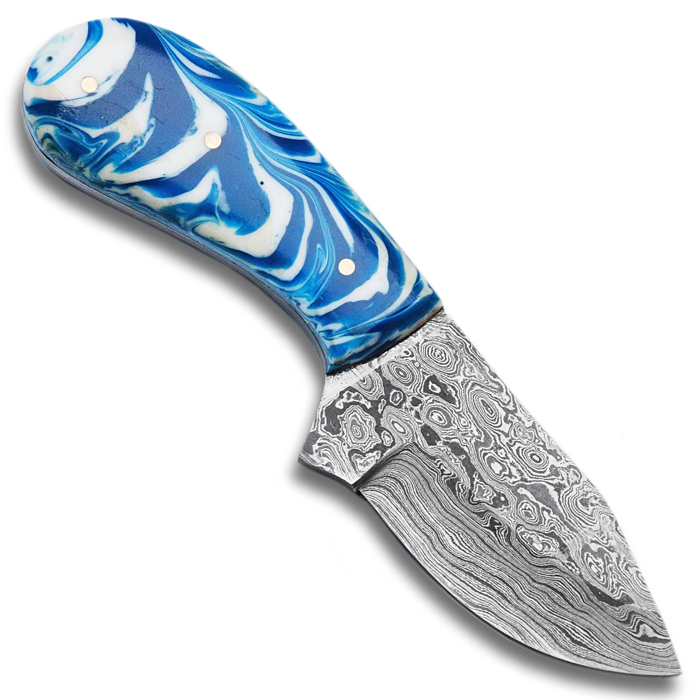 Нож ручной работы из дамасской стали