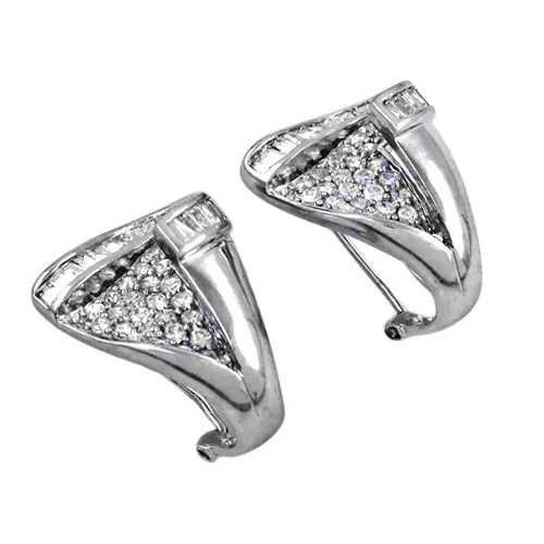 Impressive Exquisite Cubic Zircon 925 Solid Sterling Silver Earring White CZ Coolest Earring Jewellery Gift For Women