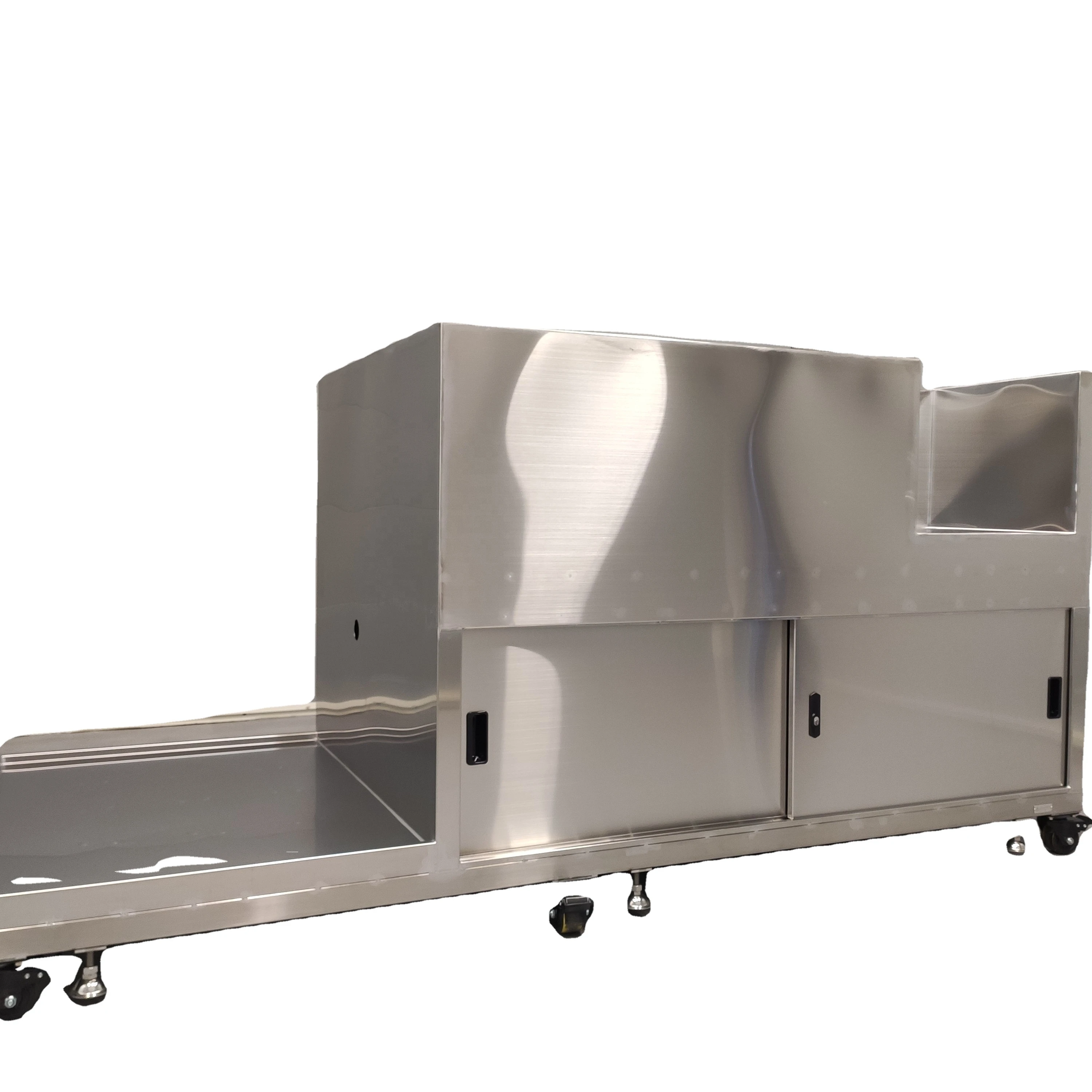 Canteen stainless steel tableware storage cabinet