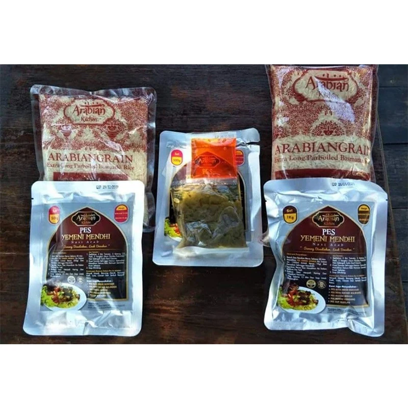 Factory Price High Quality HALAL Arabian Rice Mendhi 500g Made with Cooking Oil Shallots Garlic Salt Sugar and Spice Powder