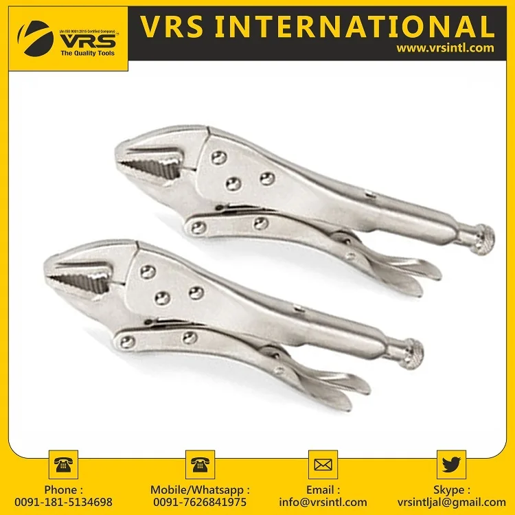 High Quality Carbon Steel Locking Pliers with Steel Handle Multi-Functional Hand Tool for Crimping Grip Manufactured by Company