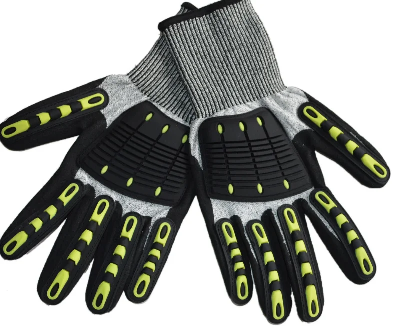 Oilfield Safety Work Construction Industrial Protective Mechanical Guante Anti Cut Resistant Impact Mechanic Gloves