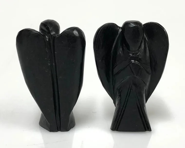 
 Черный агат 2 дюймов ангел: Оптовая продажа Ангел драгоценный камень кристалл агат экспорта Feng Shui натуральный; 7903232 во всем мире 10 шт. любовь  