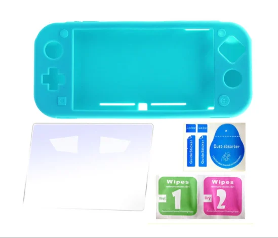 switch lite silicone set mini game console all-inclusive protective shell to send tempered film