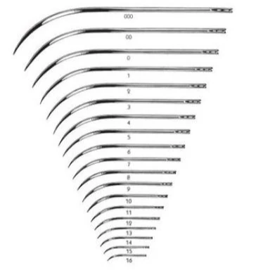 Surgical Reusable Non-sterile Eye Skin and Muscle A Type Half Curved Needle for Surgical and Veterinary Applications