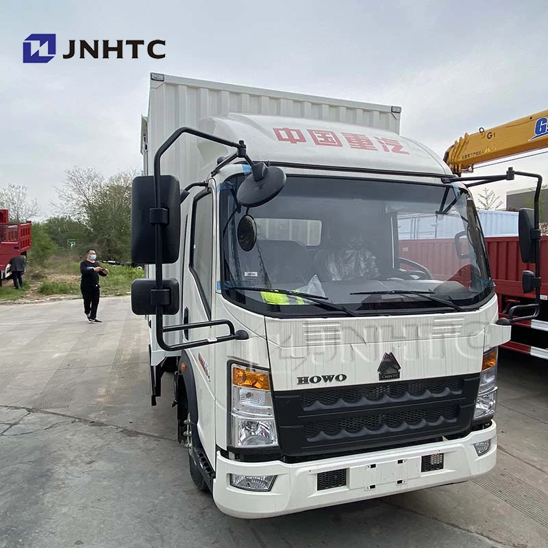 HOWO 8ton Light Closed Van Container Cargo Truck 4x2 5ton 3.5ton Truck Van 1 Ton Car