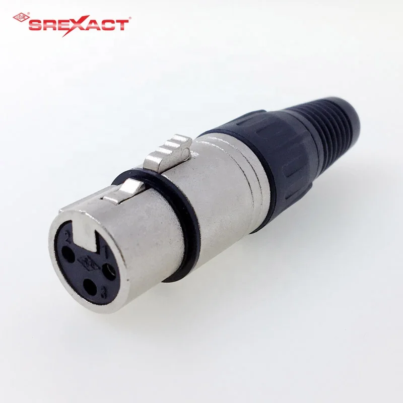 3pin male and female connector microphone jack male xlr