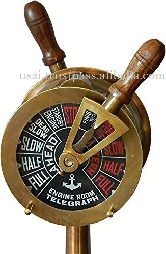 Antique Nautical Brass Ship Engine Telegraph 18 Inch,Also a Maritime Decor Gift Item Collectible Vintage Ship Telegraph