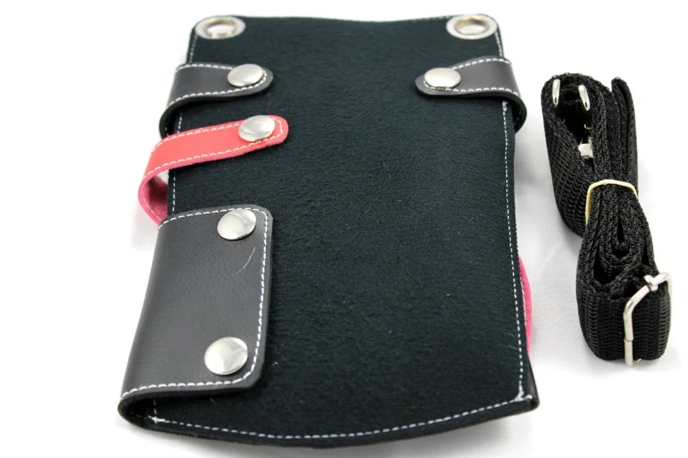 Hairdressing Bag Cutting Shear Pouch Barber Holster Salon Tool Hairdresser PU Leather Scissor Holder