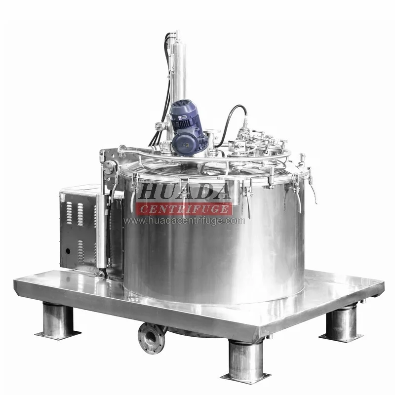 LGZ Scraper Bottom Discharge Basket Centrifuge for Biocides Separation