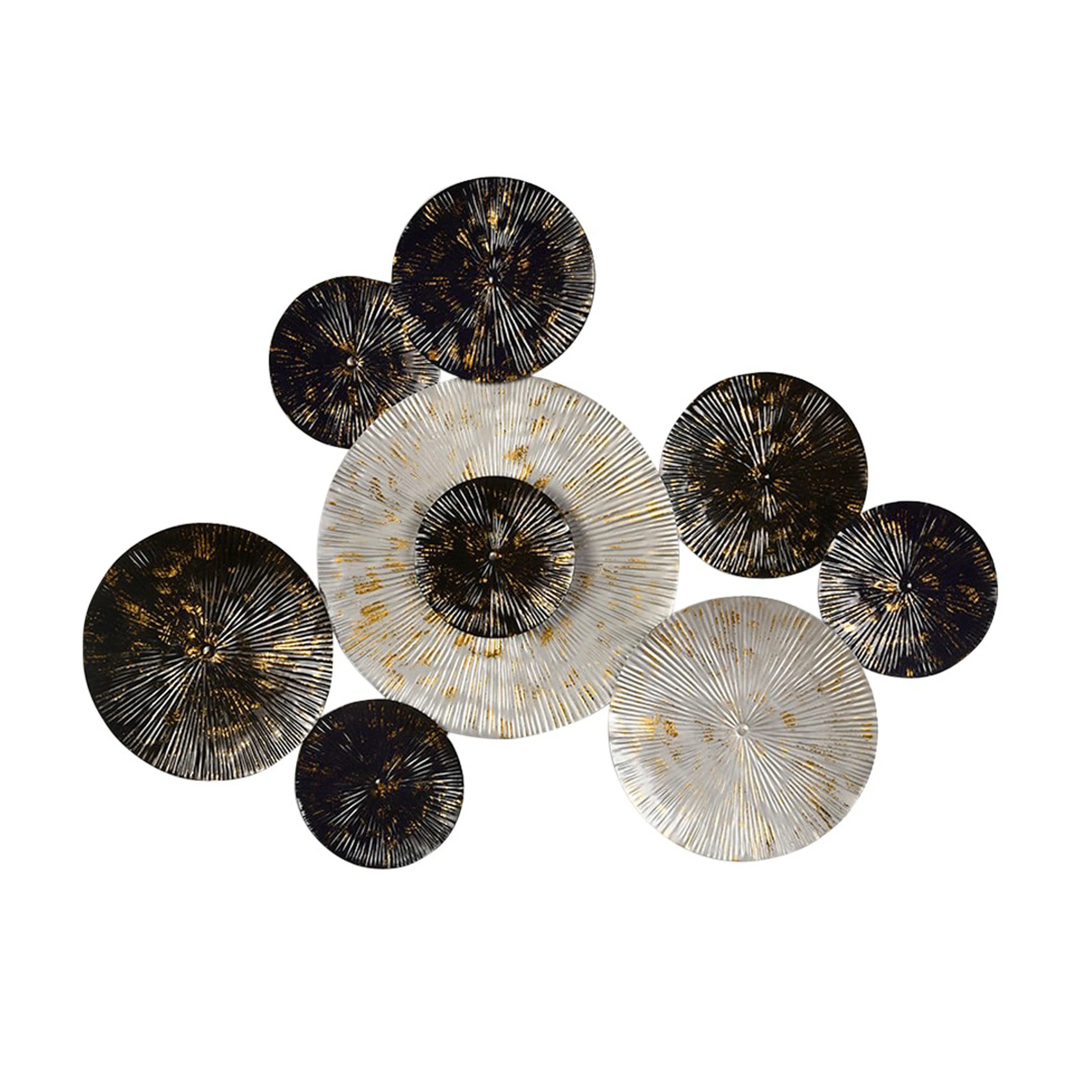 Latest Design Round Shape Metal Wire Large Home Decoration Wall Art Modern Home Decorative For Living Room Hanging Wall Decor