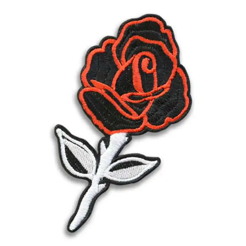 Custom No Minimum Iron On patches Custom alphabet Embroidered twill fabric Patches for Clothing