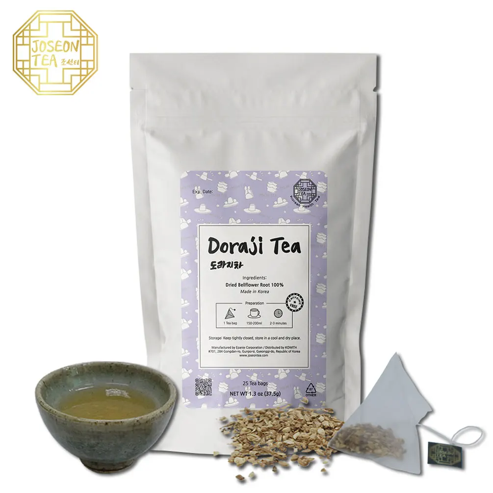 Корейский полезный имбирный чай, чай из корня воздушного цветка в пирамиде, чайные пакетики с треугольным фильтром, Сделано в Корее