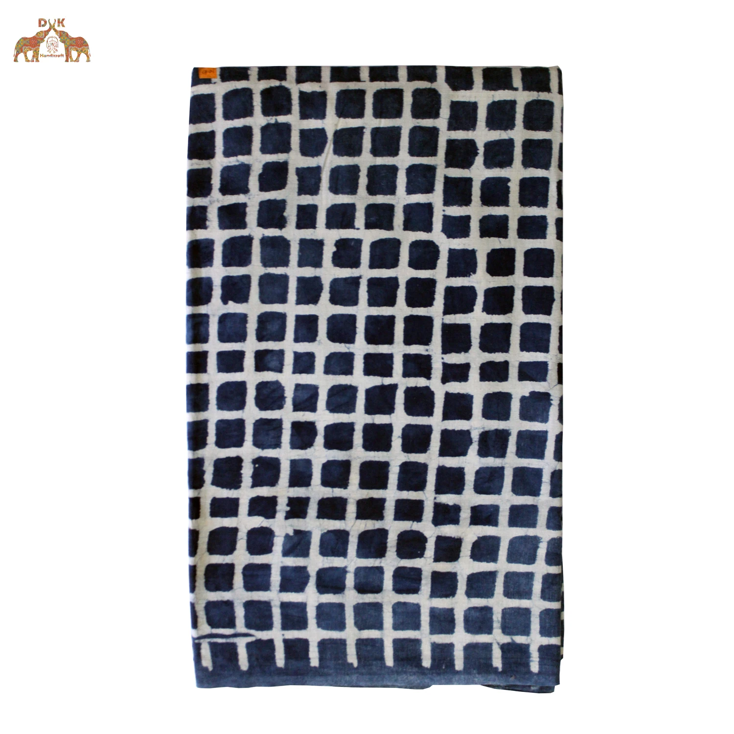 Indigo Dabu Print Fabric 100% Cotton Mud Resist Bagru Print Fabric