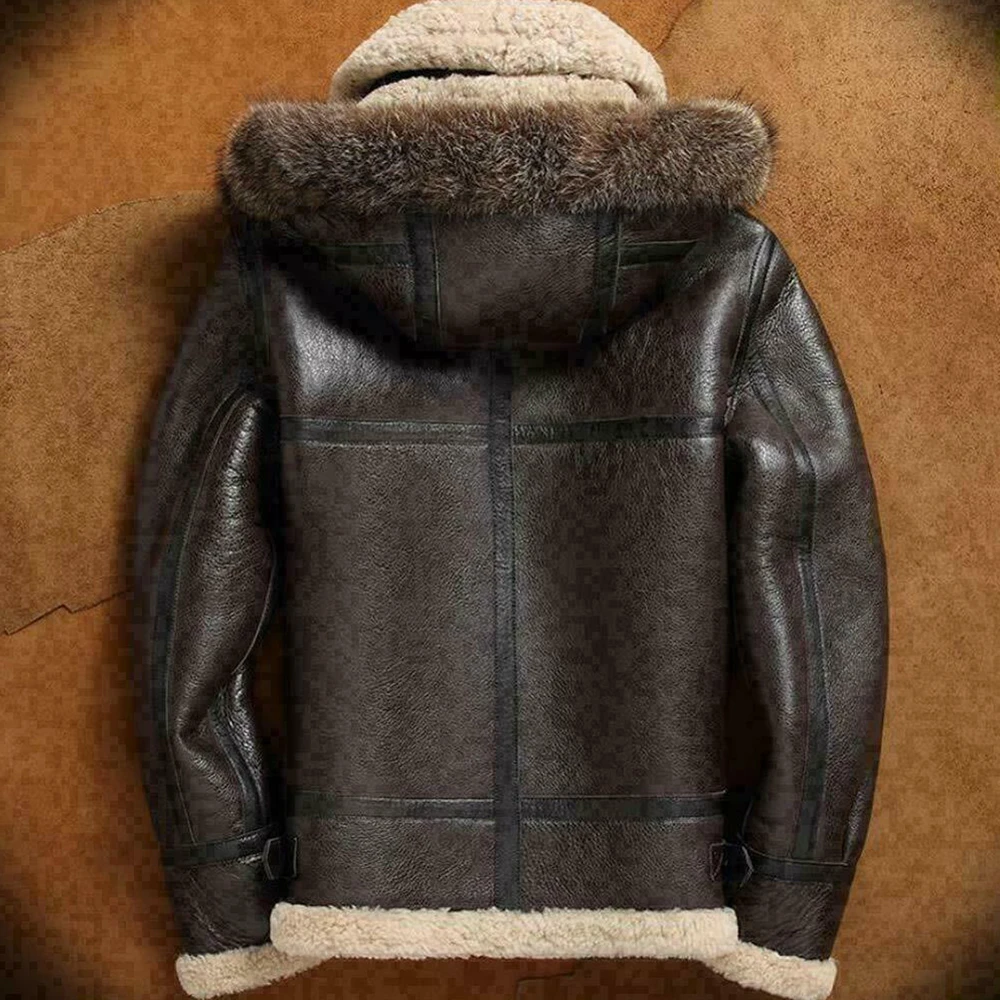 Customized High Quality Fashion Winter Jacket Shearling for men Design Your Own