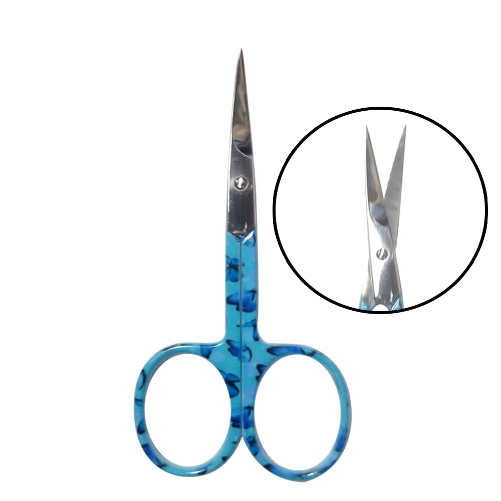 Инструменты для макияжа из розового золота маленькие ножницы нержавеющей стали резки накладных ресниц волос кутикулы обрезки бровей сумка