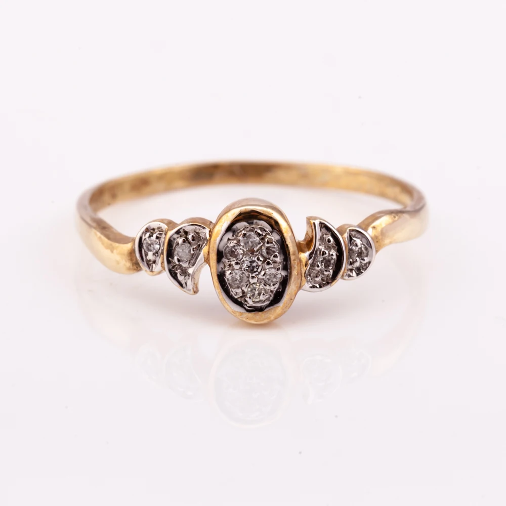 Модное кольцо премиум класса с минималистичным бриллиантом серебро 925 пробы позолотой 14 карат заводская цена продукт из Таиланда