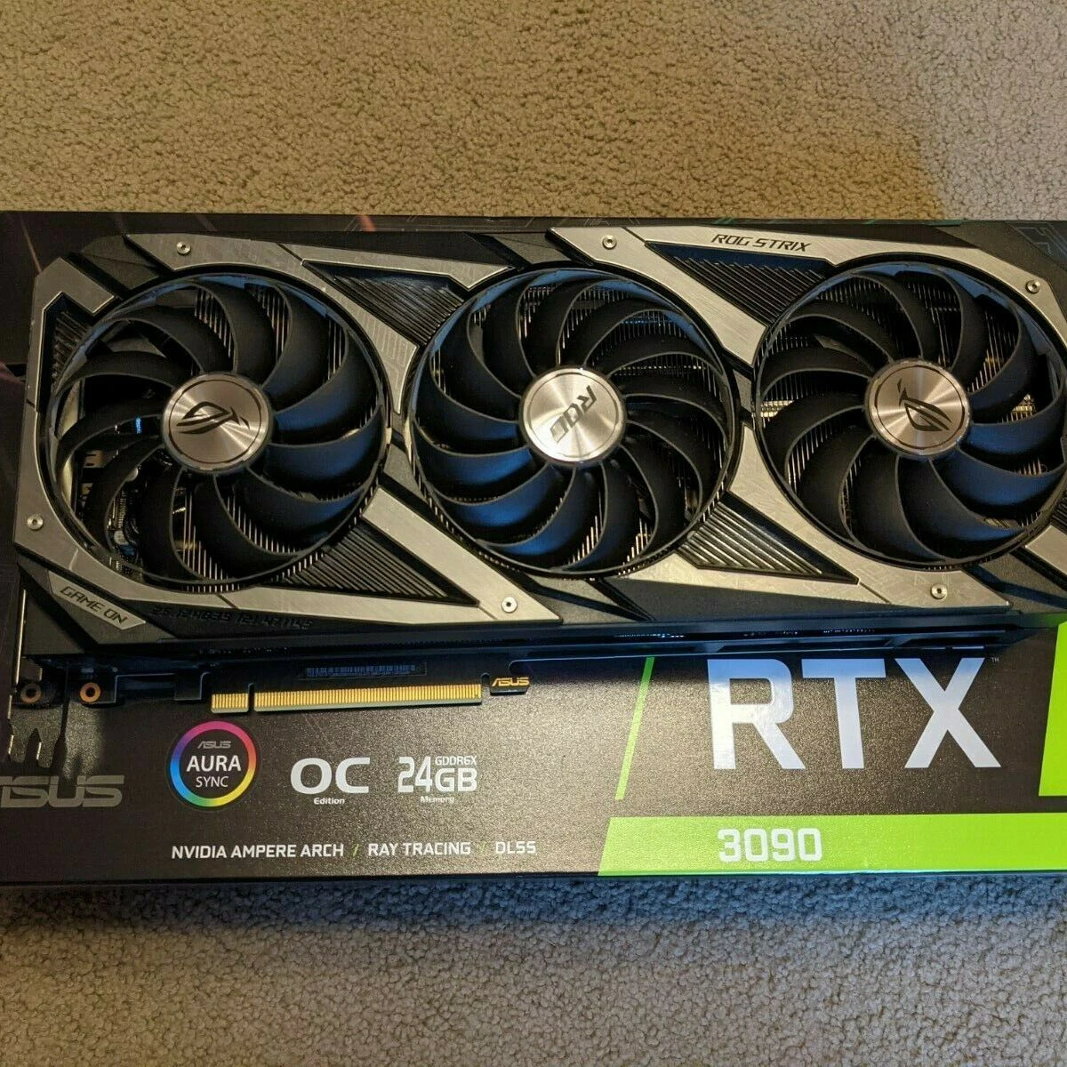 
ASUS NVIDIA GeForce RTX 3090 triple fan model 24G TUF-RTX3090-24G-GAMING 