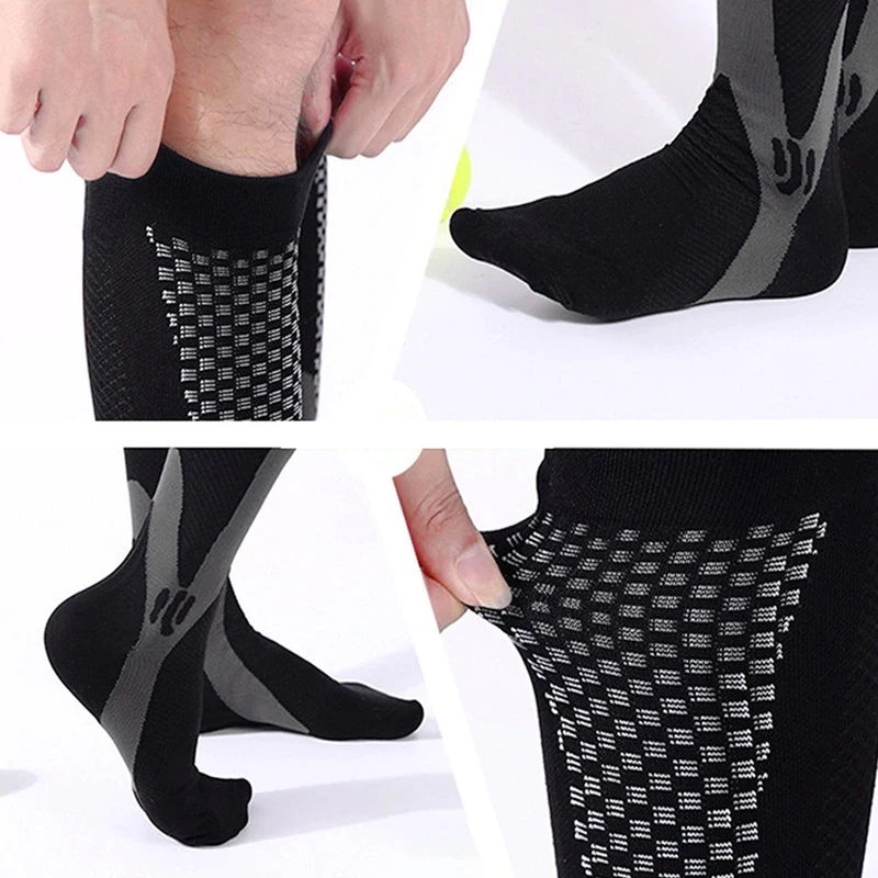 Hot Sale Nylon Knitted Seamless Pain OEM Services Outdoor Sports Training Running Fitness High Performance Sports Socks