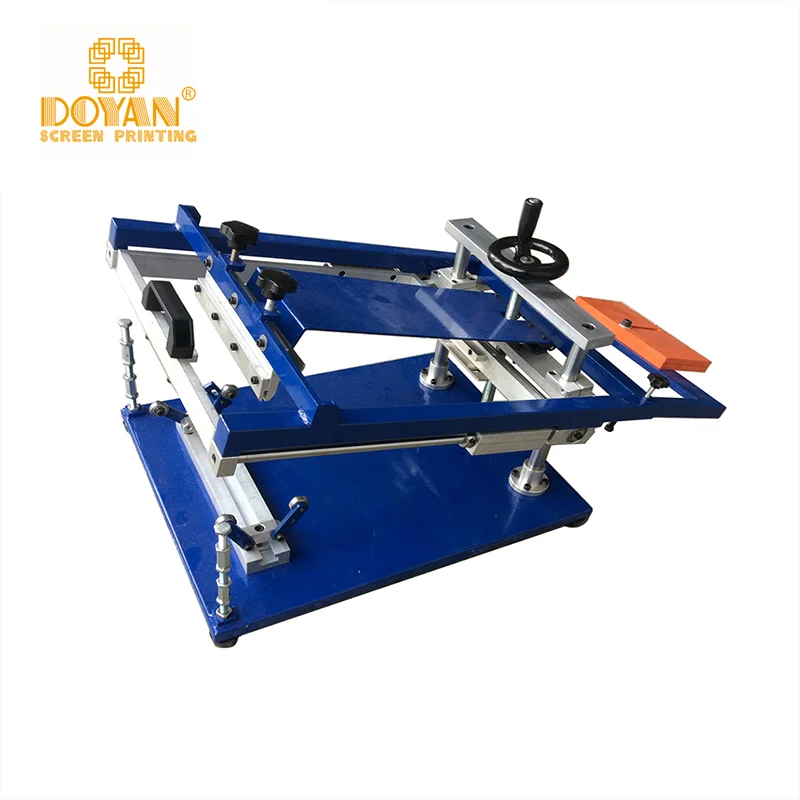 Doyan Factory Manual Cylindrical Printer Round Plastic Bottle Cup Glass Mug Cups Silk Screen Printing Machine